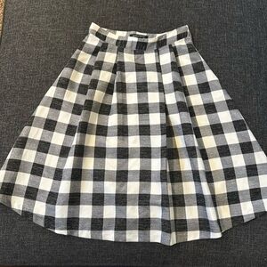Jealous Tomato Black and White Gingham Print Skirt Size Small